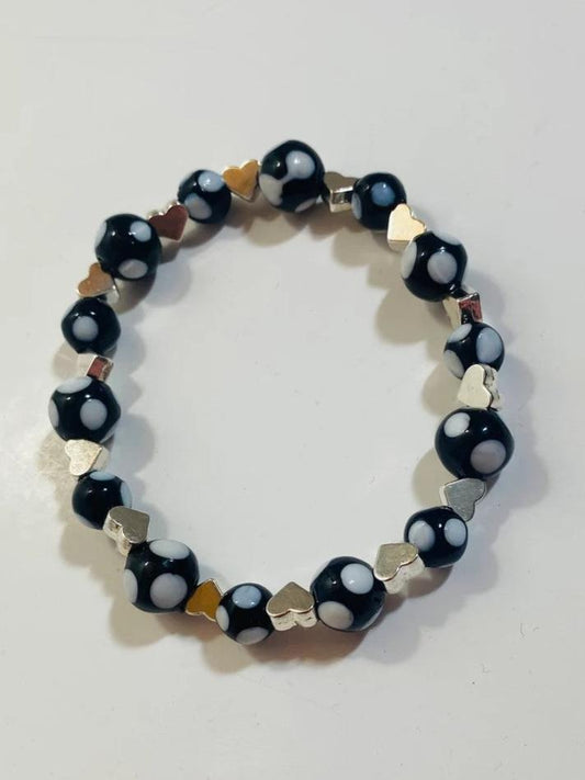 Silver heart contadiojo bracalet