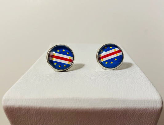 Cape Verde flag stud earrings